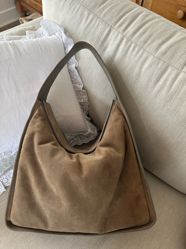 Stand Studio Suede Richie Bag In Standstone Biege
